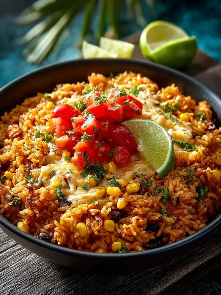Easy One Pot Mexican Rice Casserole First Image