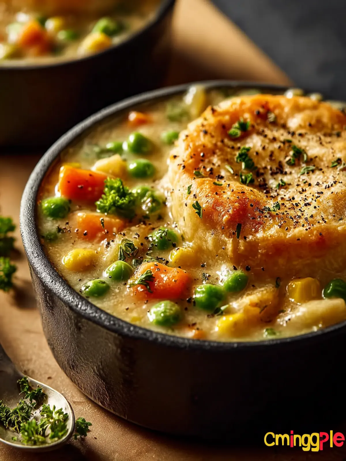 Veggie Pot Pie Soup First Image