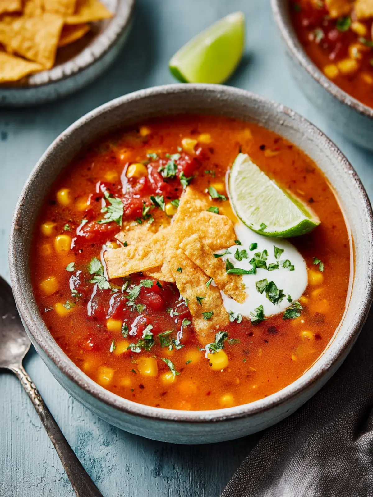 Vegetarian Tortilla Soup First Image