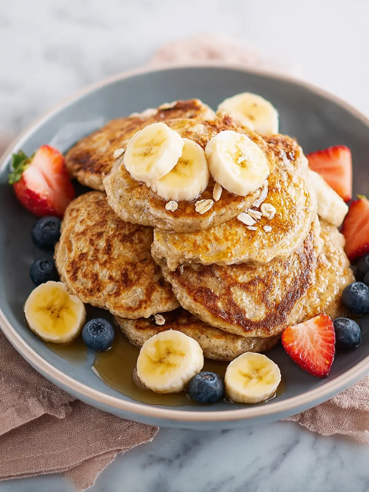 Favorite Banana Oatmeal Pancakes First Image