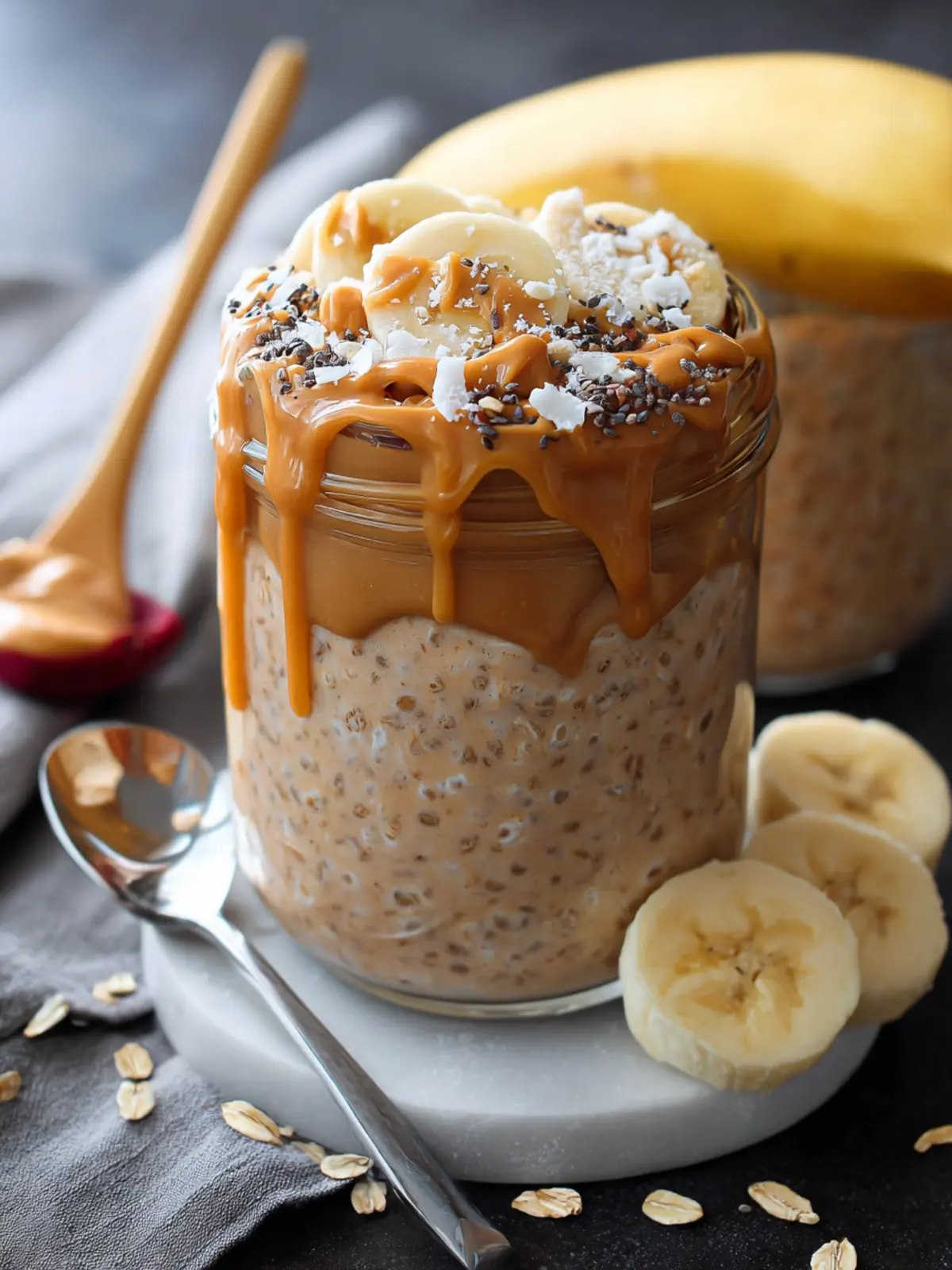 Peanut Butter Overnight Oats First Image