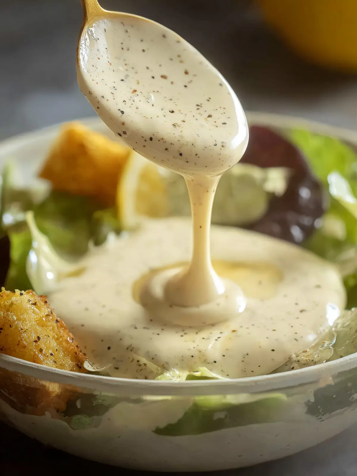 Creamy Lemon Tahini Dressing with Maple and Garlic First Image