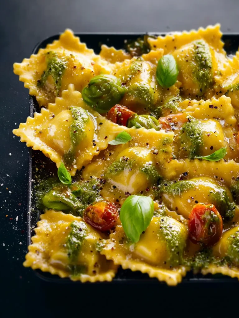 Pesto Ravioli First Image