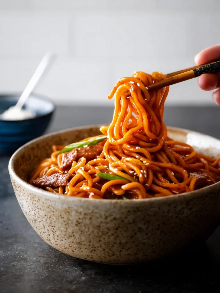 Creamy Gochujang Noodles First Image
