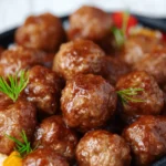 Crockpot Sweet and Sour Meatballs First Image