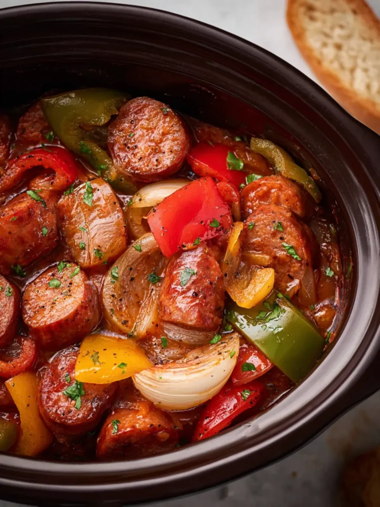 crockpot sausage and peppers First Image