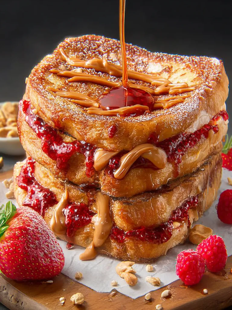 Peanut Butter and Jelly Stuffed French Toast First Image